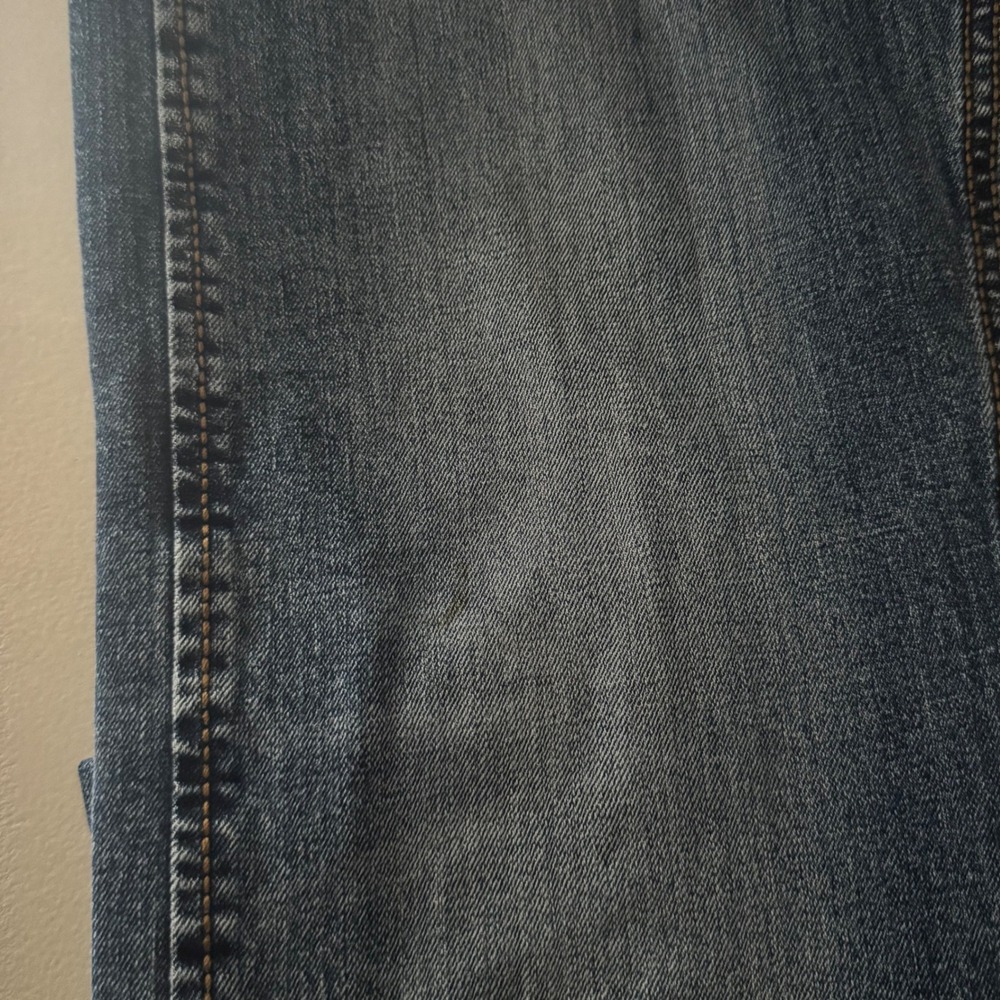 Wrangler Retro Slim Straight Jeans Mens 32x36 Blue Denim WLT88BZ Western Cowoy - Picture 8 of 9